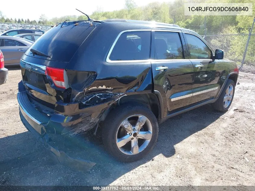 2013 Jeep Grand Cherokee Overland VIN: 1C4RJFCG9DC606840 Lot: 39317752