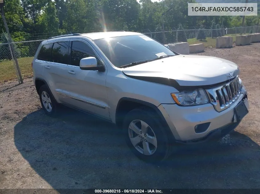 1C4RJFAGXDC585743 2013 Jeep Grand Cherokee Laredo