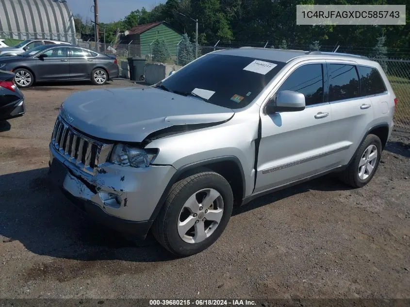 1C4RJFAGXDC585743 2013 Jeep Grand Cherokee Laredo