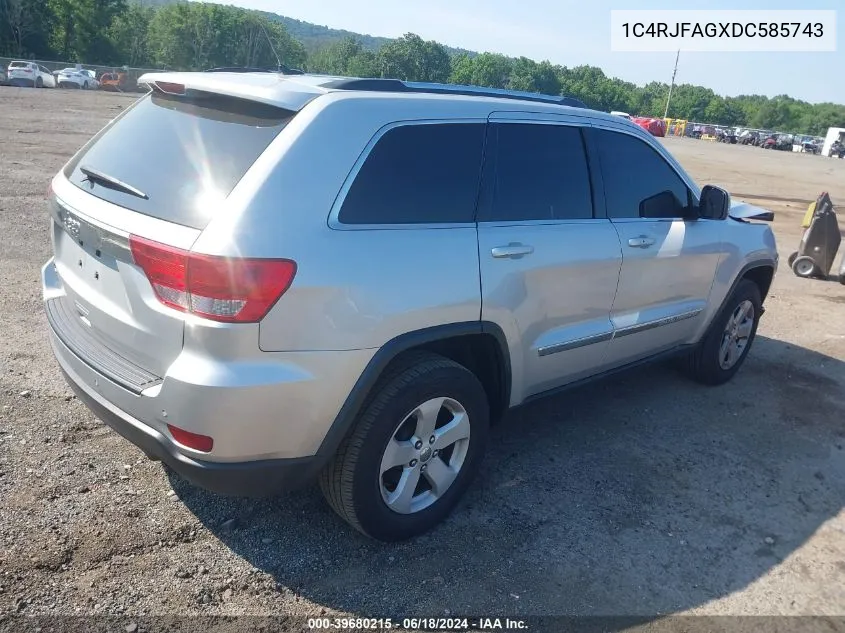 2013 Jeep Grand Cherokee Laredo VIN: 1C4RJFAGXDC585743 Lot: 39680215