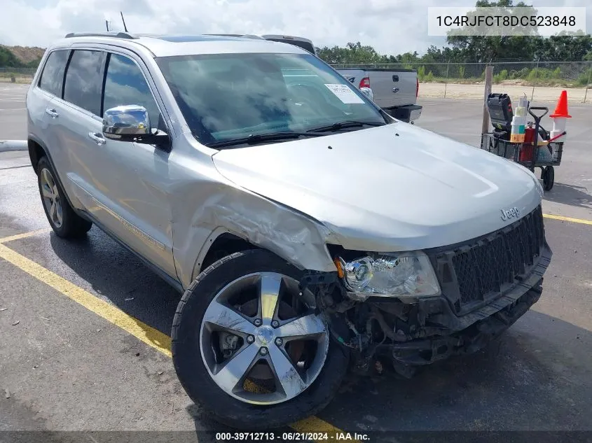 2013 Jeep Grand Cherokee Overland VIN: 1C4RJFCT8DC523848 Lot: 39712713