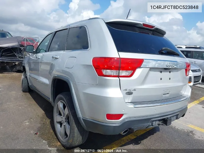 1C4RJFCT8DC523848 2013 Jeep Grand Cherokee Overland