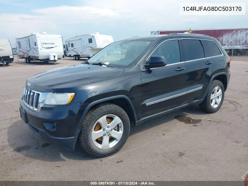 1C4RJFAG8DC503170 2013 Jeep Grand Cherokee Laredo