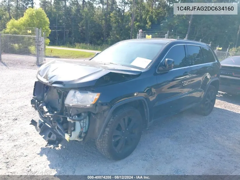 2013 Jeep Grand Cherokee Laredo VIN: 1C4RJFAG2DC634160 Lot: 40074205