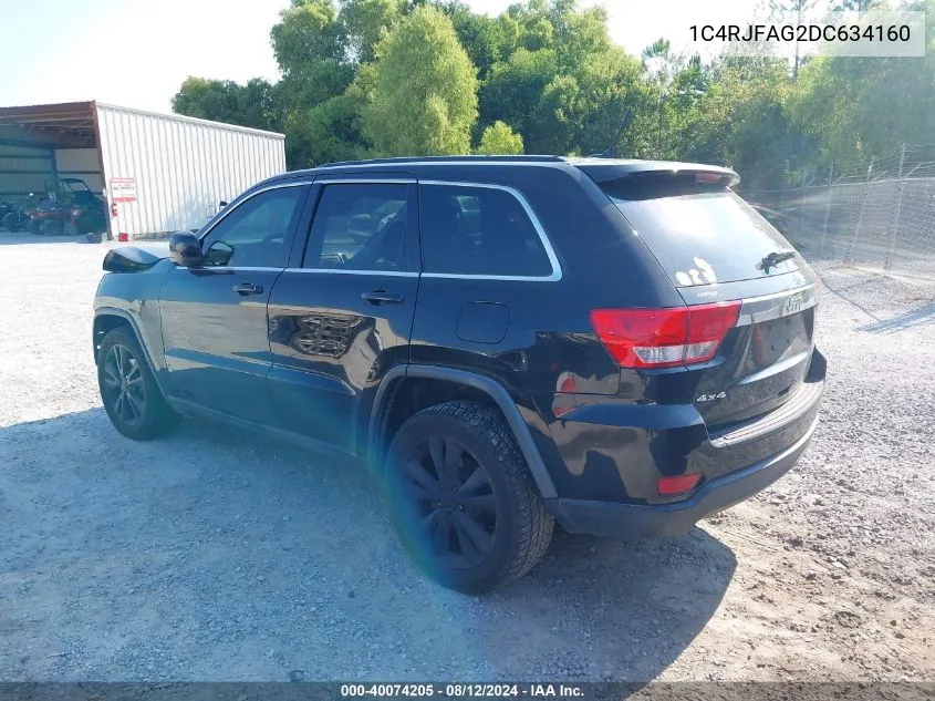 2013 Jeep Grand Cherokee Laredo VIN: 1C4RJFAG2DC634160 Lot: 40074205