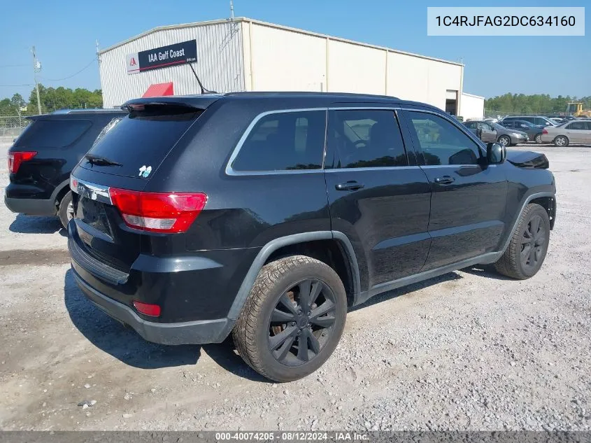 1C4RJFAG2DC634160 2013 Jeep Grand Cherokee Laredo