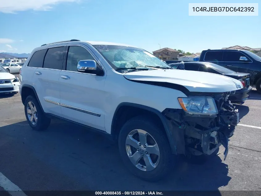 2013 Jeep Grand Cherokee Limited VIN: 1C4RJEBG7DC642392 Lot: 40088435