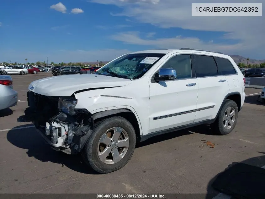 2013 Jeep Grand Cherokee Limited VIN: 1C4RJEBG7DC642392 Lot: 40088435