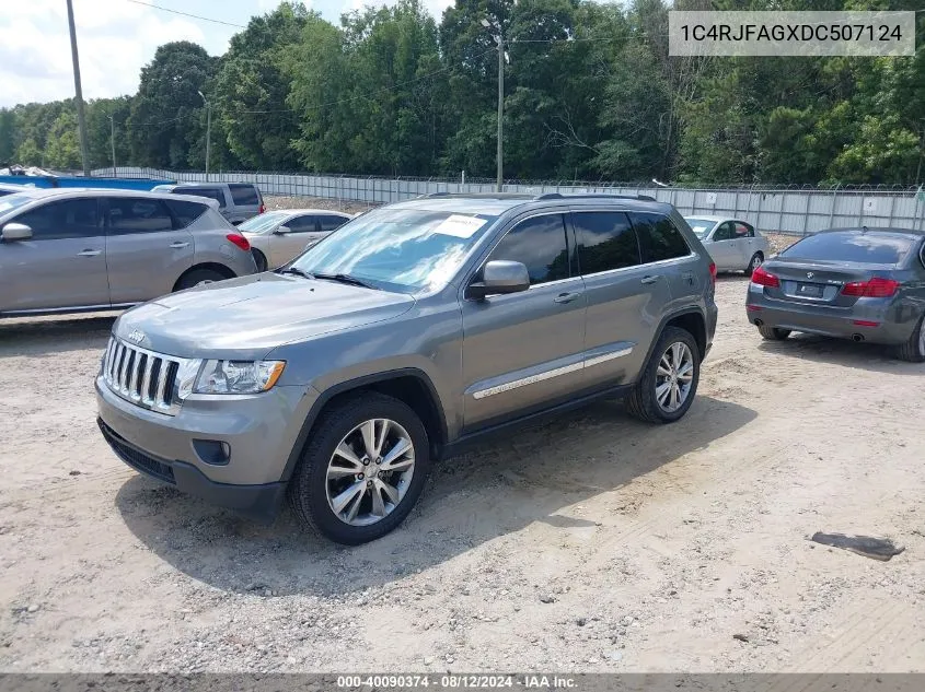 2013 Jeep Grand Cherokee Laredo VIN: 1C4RJFAGXDC507124 Lot: 40090374