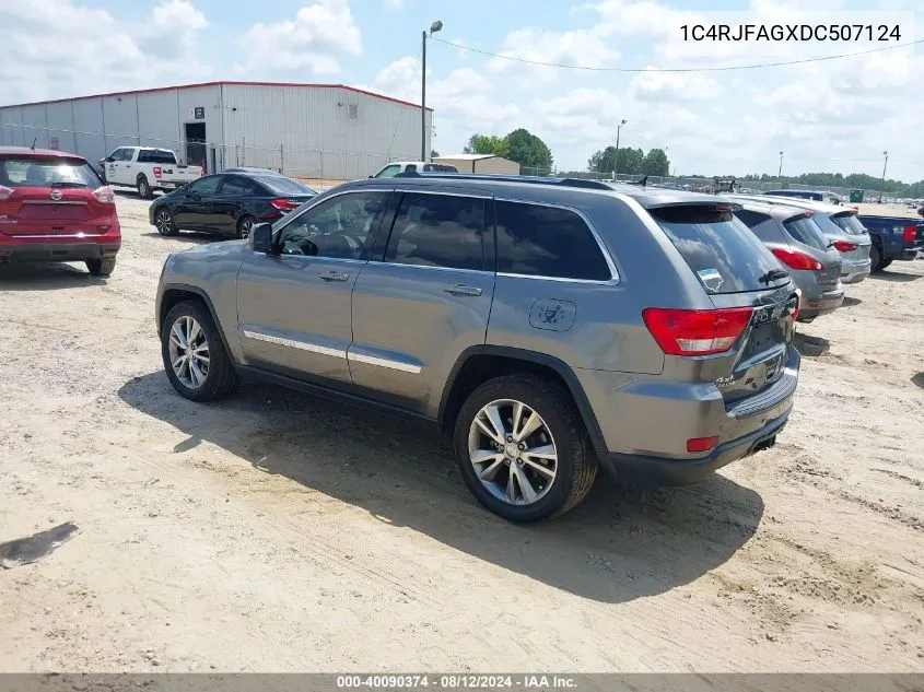 2013 Jeep Grand Cherokee Laredo VIN: 1C4RJFAGXDC507124 Lot: 40090374