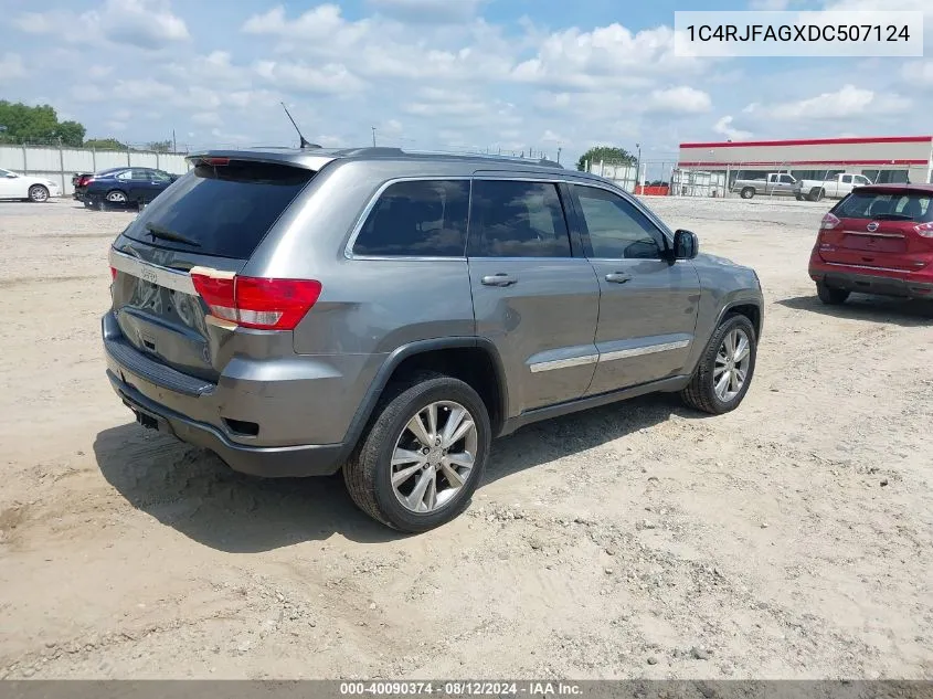 2013 Jeep Grand Cherokee Laredo VIN: 1C4RJFAGXDC507124 Lot: 40090374