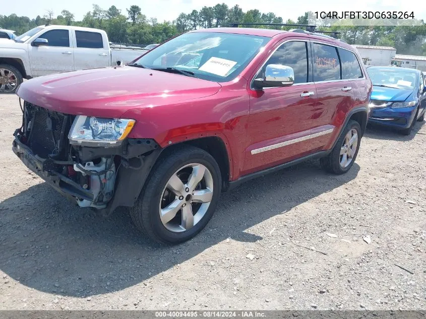 2013 Jeep Grand Cherokee Limited VIN: 1C4RJFBT3DC635264 Lot: 40094495