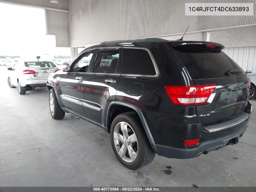 2013 Jeep Grand Cherokee Overland Summit VIN: 1C4RJFCT4DC633893 Lot: 40173094