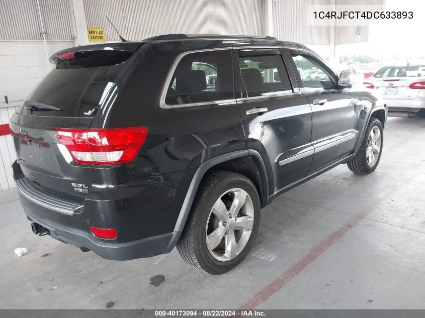 2013 Jeep Grand Cherokee Overland Summit VIN: 1C4RJFCT4DC633893 Lot: 40173094