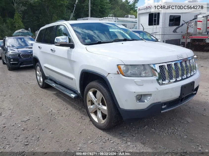 2013 Jeep Grand Cherokee Overland Summit VIN: 1C4RJFCT0DC564278 Lot: 40178271