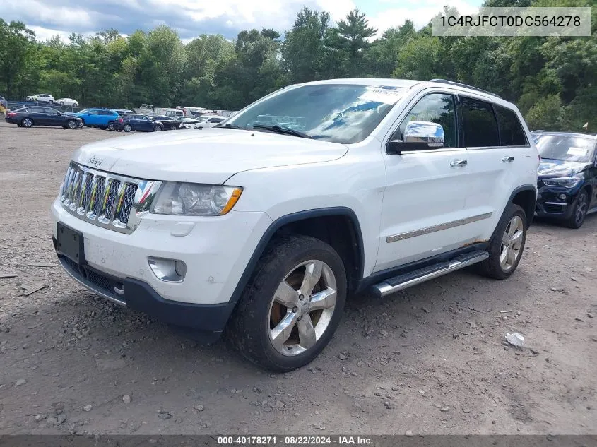 2013 Jeep Grand Cherokee Overland Summit VIN: 1C4RJFCT0DC564278 Lot: 40178271