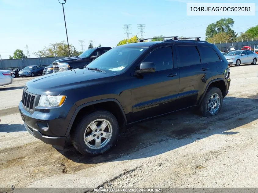 2013 Jeep Grand Cherokee Laredo VIN: 1C4RJFAG4DC502081 Lot: 40183724