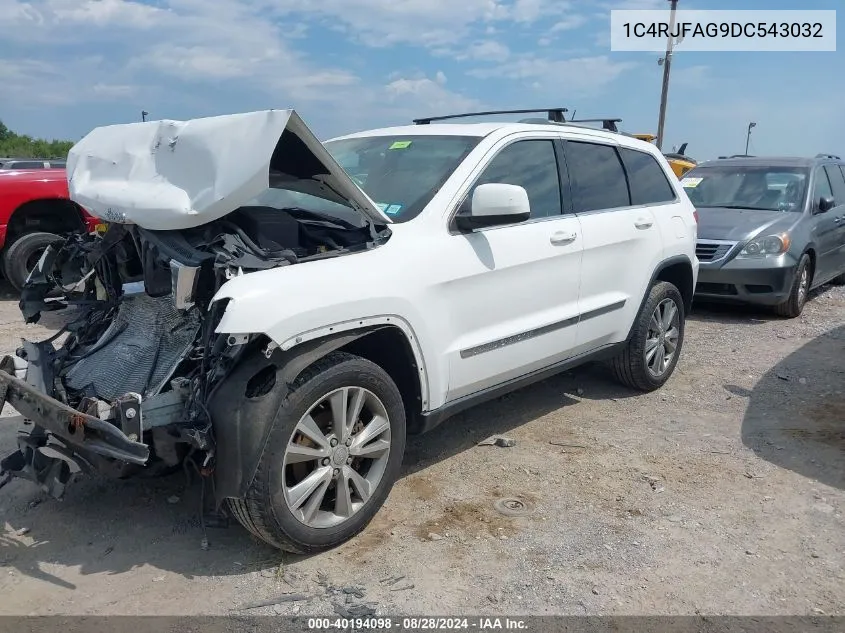 2013 Jeep Grand Cherokee Laredo VIN: 1C4RJFAG9DC543032 Lot: 40194098