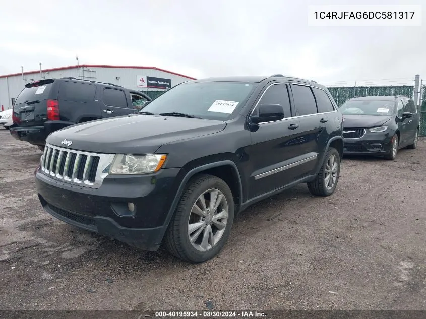 2013 Jeep Grand Cherokee Laredo VIN: 1C4RJFAG6DC581317 Lot: 40195934