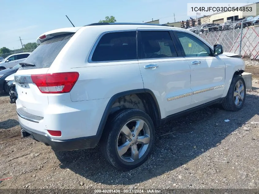 2013 Jeep Grand Cherokee Overland VIN: 1C4RJFCG3DC544853 Lot: 40201438