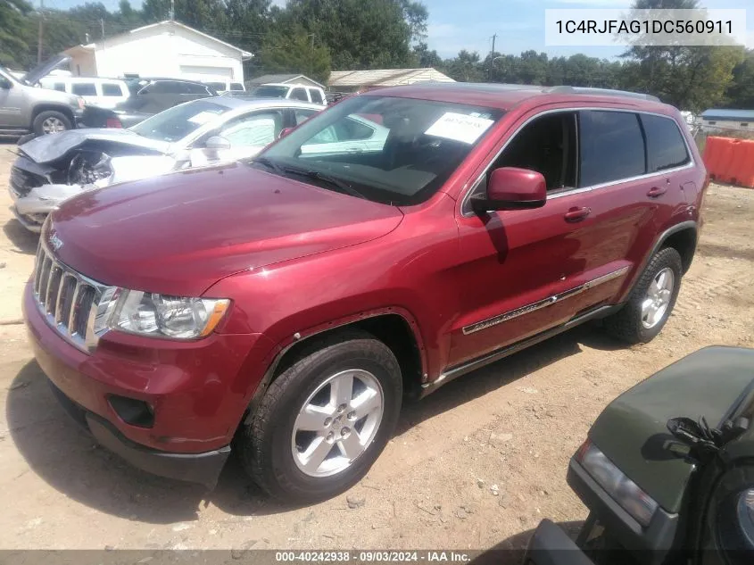 2013 Jeep Grand Cherokee Laredo VIN: 1C4RJFAG1DC560911 Lot: 40242938