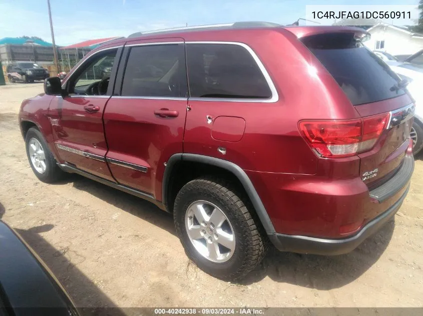 1C4RJFAG1DC560911 2013 Jeep Grand Cherokee Laredo