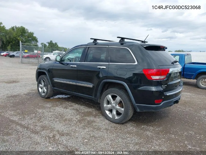 2013 Jeep Grand Cherokee Overland VIN: 1C4RJFCG0DC523068 Lot: 40257144