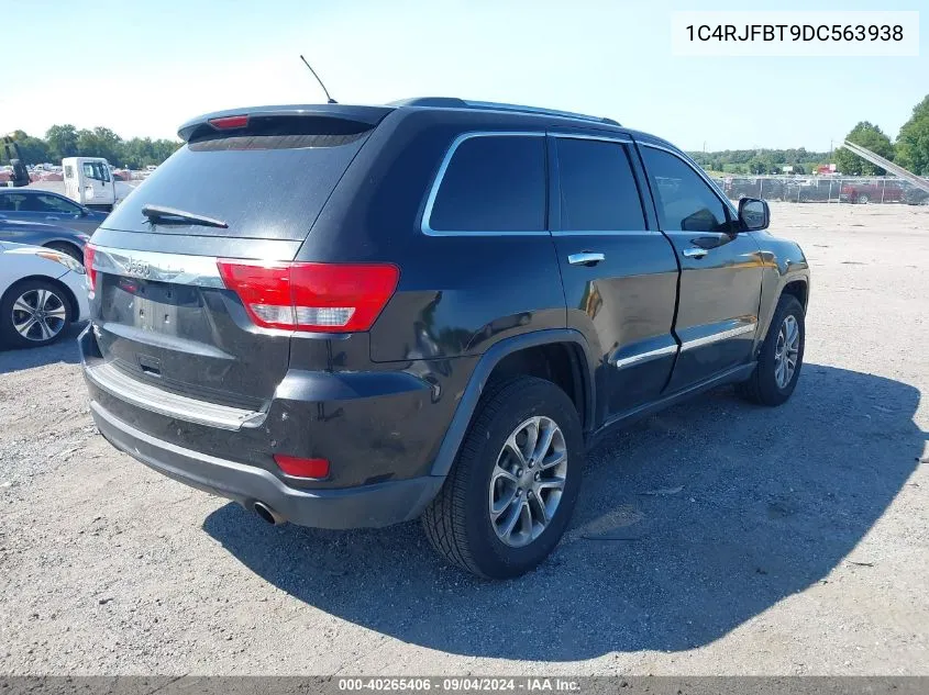 2013 Jeep Grand Cherokee Limited VIN: 1C4RJFBT9DC563938 Lot: 40265406