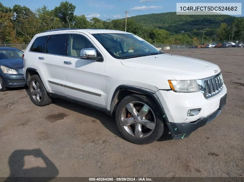 2013 Jeep Grand Cherokee Overland VIN: 1C4RJFCT5DC524682 Lot: 40284395