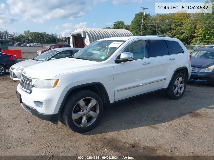 2013 Jeep Grand Cherokee Overland VIN: 1C4RJFCT5DC524682 Lot: 40284395