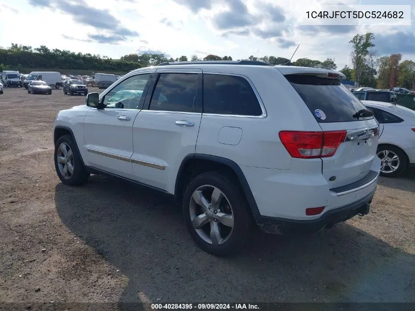 2013 Jeep Grand Cherokee Overland VIN: 1C4RJFCT5DC524682 Lot: 40284395