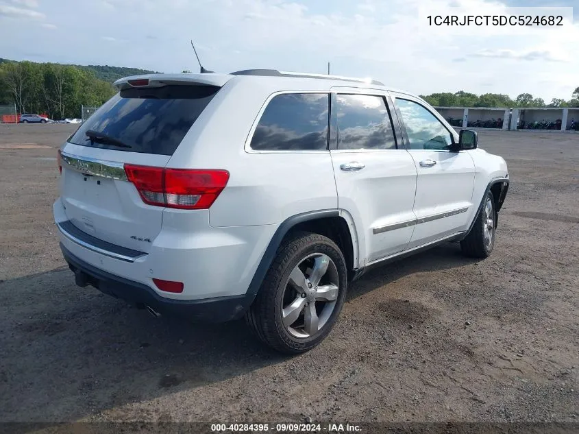 2013 Jeep Grand Cherokee Overland VIN: 1C4RJFCT5DC524682 Lot: 40284395