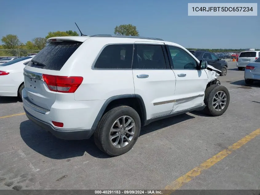 2013 Jeep Grand Cherokee Limited VIN: 1C4RJFBT5DC657234 Lot: 40291183