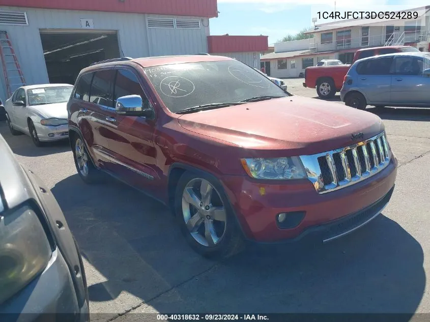 2013 Jeep Grand Cherokee Overland VIN: 1C4RJFCT3DC524289 Lot: 40318632