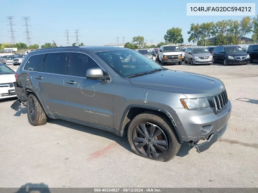 2013 Jeep Grand Cherokee Laredo Altitude VIN: 1C4RJFAG2DC594212 Lot: 40334927