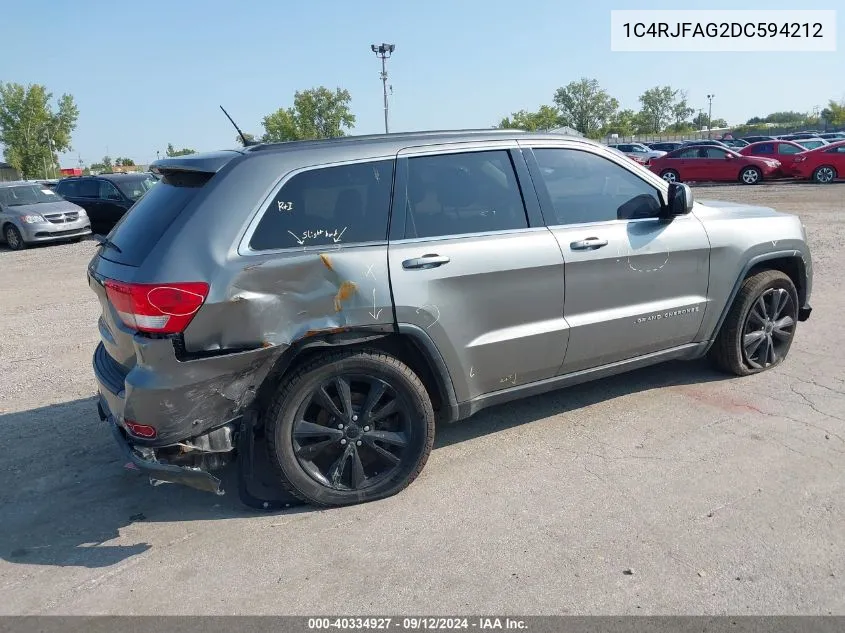 2013 Jeep Grand Cherokee Laredo Altitude VIN: 1C4RJFAG2DC594212 Lot: 40334927