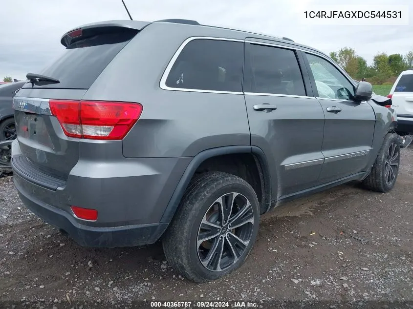 1C4RJFAGXDC544531 2013 Jeep Grand Cherokee Laredo