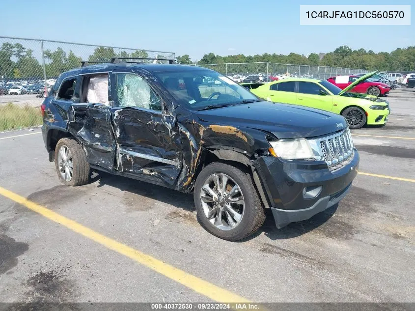 2013 Jeep Grand Cherokee Laredo VIN: 1C4RJFAG1DC560570 Lot: 40372530