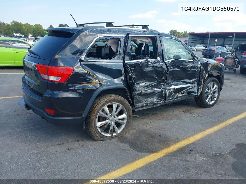 2013 Jeep Grand Cherokee Laredo VIN: 1C4RJFAG1DC560570 Lot: 40372530