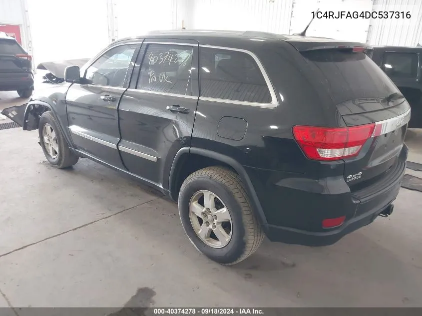 1C4RJFAG4DC537316 2013 Jeep Grand Cherokee Laredo