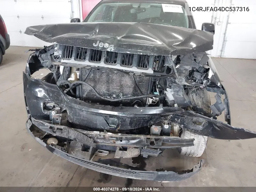 1C4RJFAG4DC537316 2013 Jeep Grand Cherokee Laredo