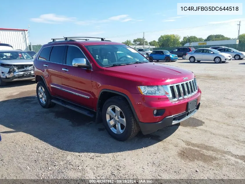 2013 Jeep Grand Cherokee Limited VIN: 1C4RJFBG5DC644518 Lot: 40387592