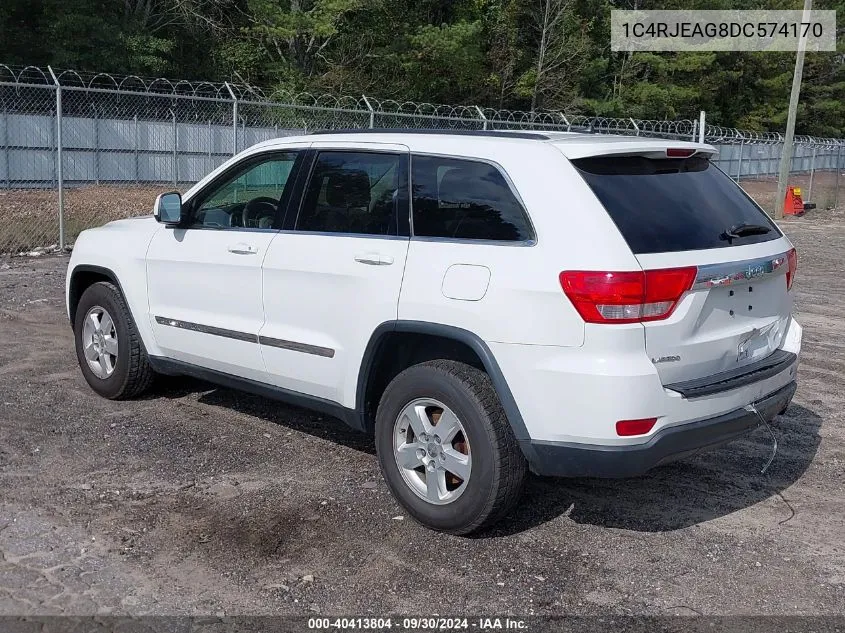 2013 Jeep Grand Cherokee Laredo VIN: 1C4RJEAG8DC574170 Lot: 40413804