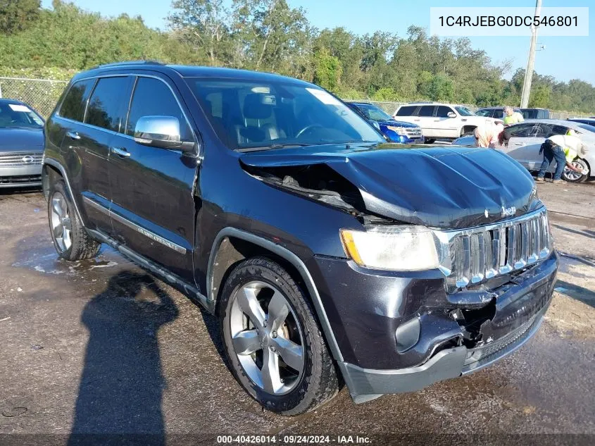 1C4RJEBG0DC546801 2013 Jeep Grand Cherokee Limited