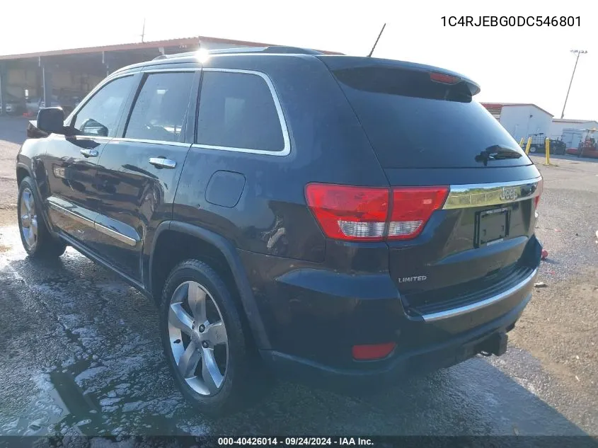 1C4RJEBG0DC546801 2013 Jeep Grand Cherokee Limited