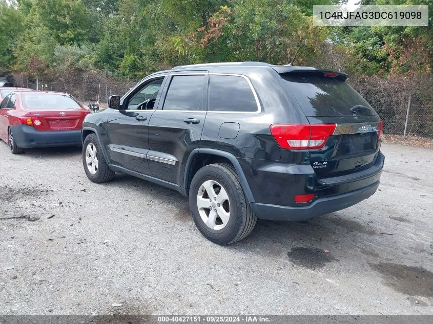 2013 Jeep Grand Cherokee Laredo VIN: 1C4RJFAG3DC619098 Lot: 40427151