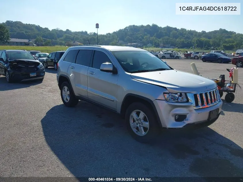 2013 Jeep Grand Cherokee Laredo VIN: 1C4RJFAG4DC618722 Lot: 40461034