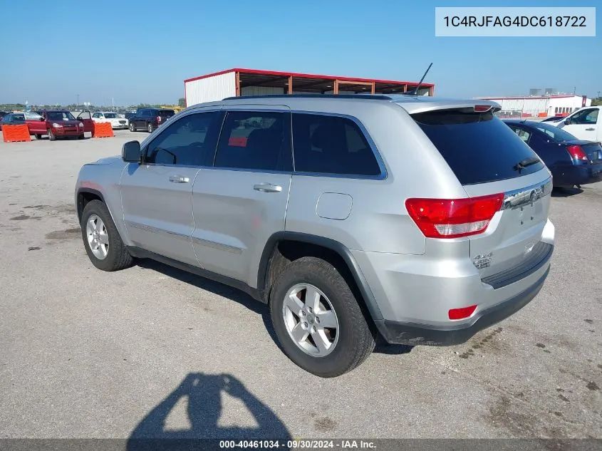 1C4RJFAG4DC618722 2013 Jeep Grand Cherokee Laredo