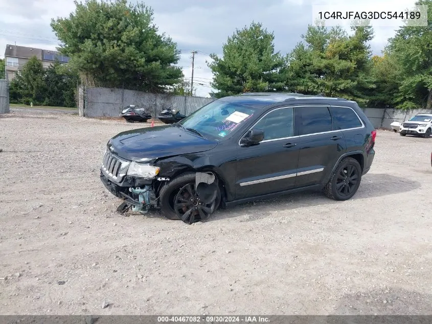 2013 Jeep Grand Cherokee Laredo VIN: 1C4RJFAG3DC544189 Lot: 40467082