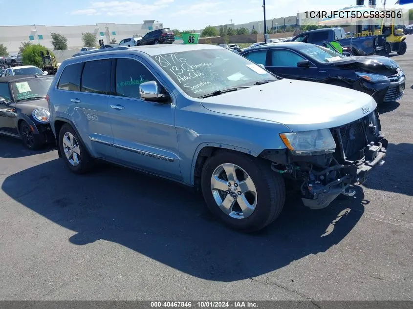 2013 Jeep Grand Cherokee Overland Summit VIN: 1C4RJFCT5DC583506 Lot: 40467846